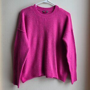Vine Camuto Hot Pink Scoop Neck Sweater Size XS